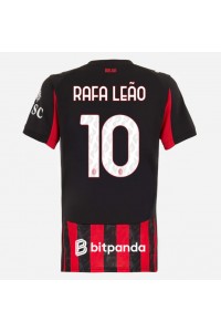 AC Milan Rafael Leao #10 Voetbaltruitje Thuis tenue Dames 2025-26 Korte Mouw